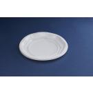 Plastieken Wegwerpborden Platte borden 16,5 cm wit Octagonal